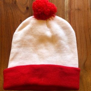 Red/White Beanie - “Waldo”